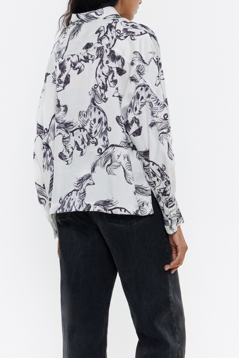 CAMISA BOXY Gris