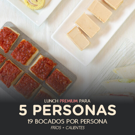 Lunch Fiestas 5 personas Premium - Sin Dulce 000