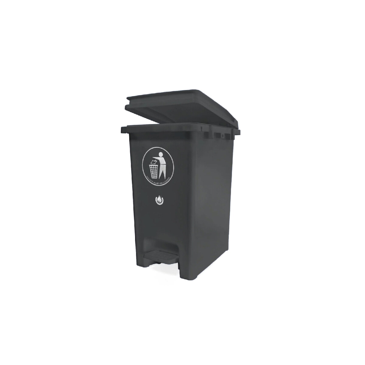Contenedor de Basura 30 Litros Gris 
