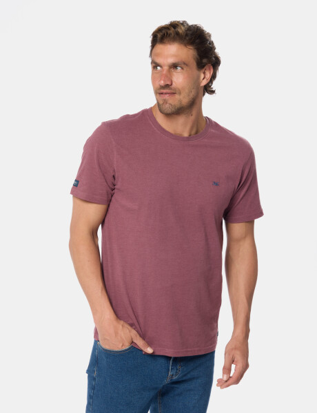 REMERA LISA DE ALGODÓN Bordo