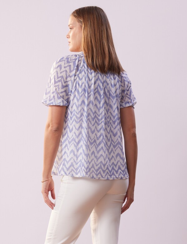 Blusa Zigzag MULTI/BLANCO