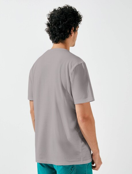 CAMISETA ESTAMPADA MODELO REGULAR BEIGE