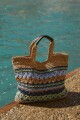 Bolso tejido multicolor