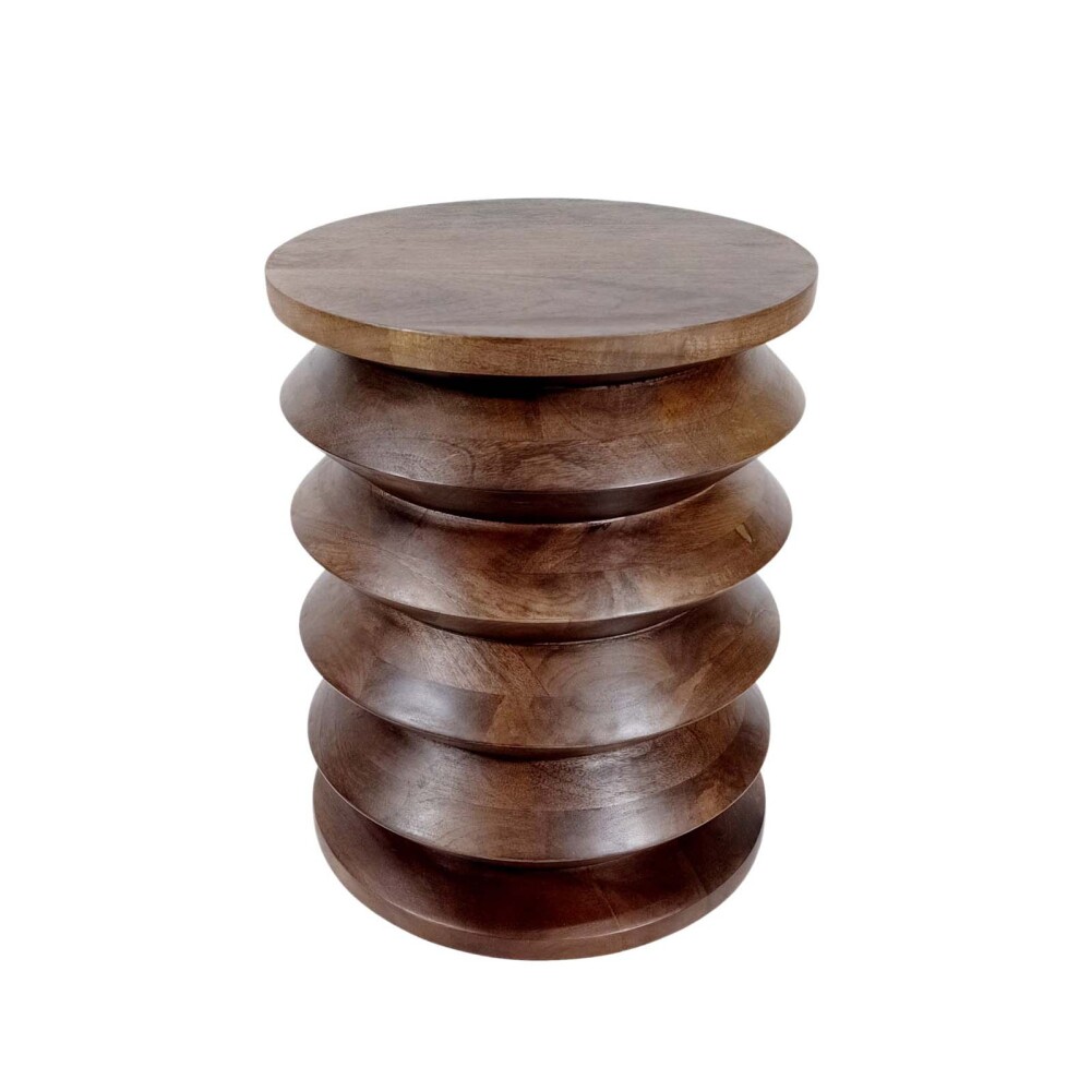 MESA LATERAL MADERA-DE-MANGO MARRON TULUM WALNUT