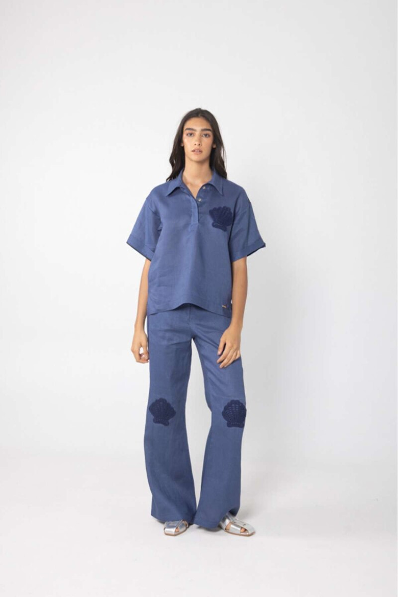 Pantalón Ama - Azul Piedra 