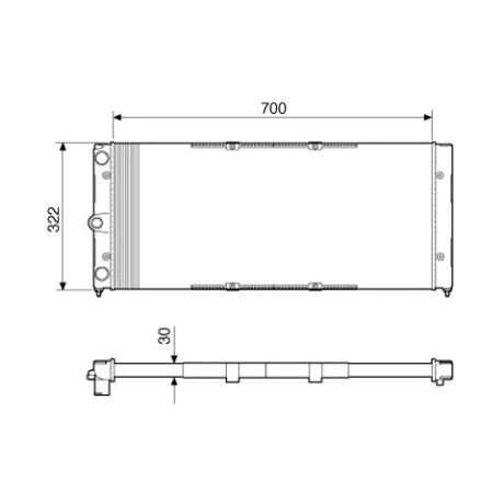 RADIADOR VOLKSWAGEN SANTANA 91/ FORD VERSAILLES C/ A.A (70X32.2) REACH RADIADOR VOLKSWAGEN SANTANA 91/ FORD VERSAILLES C/ A.A (70X32.2) REACH