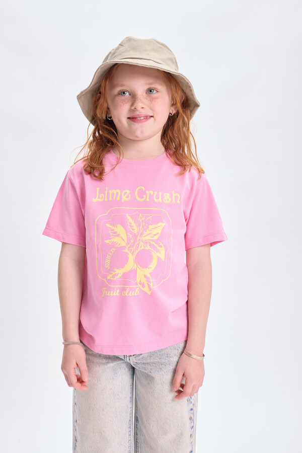 Remera estampa Limas Rosa