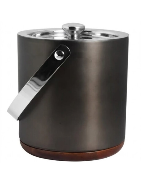 HIELERA 15CM DETALLE MADERA EXT. NEGRO MATE HIELERA 15CM DETALLE MADERA EXT. NEGRO MATE