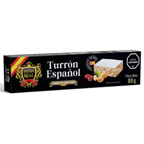 TURRON ESPAÑOL DUCADO REAL 80G DURO TURRON ESPAÑOL DUCADO REAL 80G DURO