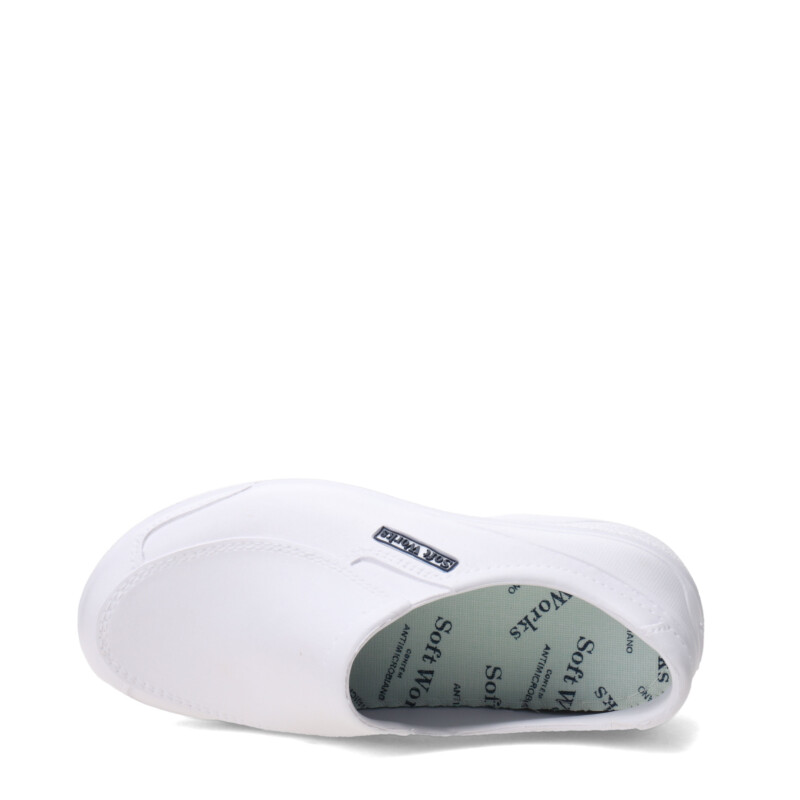 Zapatos Unisex SOFT WORKS BB antideslizante Blanco