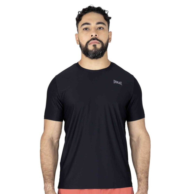 TSHIRT MEN POLY/ELAST EVERLAST MATCH GN M6 BLACK