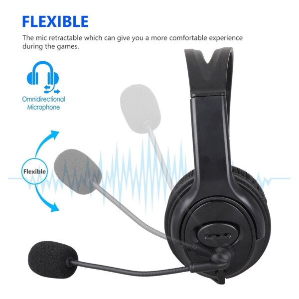 Auricular Gamer Xbox 360 Vincha Con Micrófono Headset Color Variante Negro