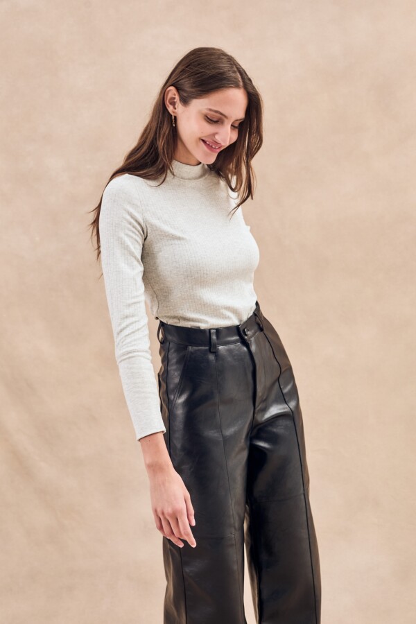 Polera Gris Melange