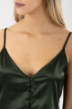 Top new shine Verde petroleo