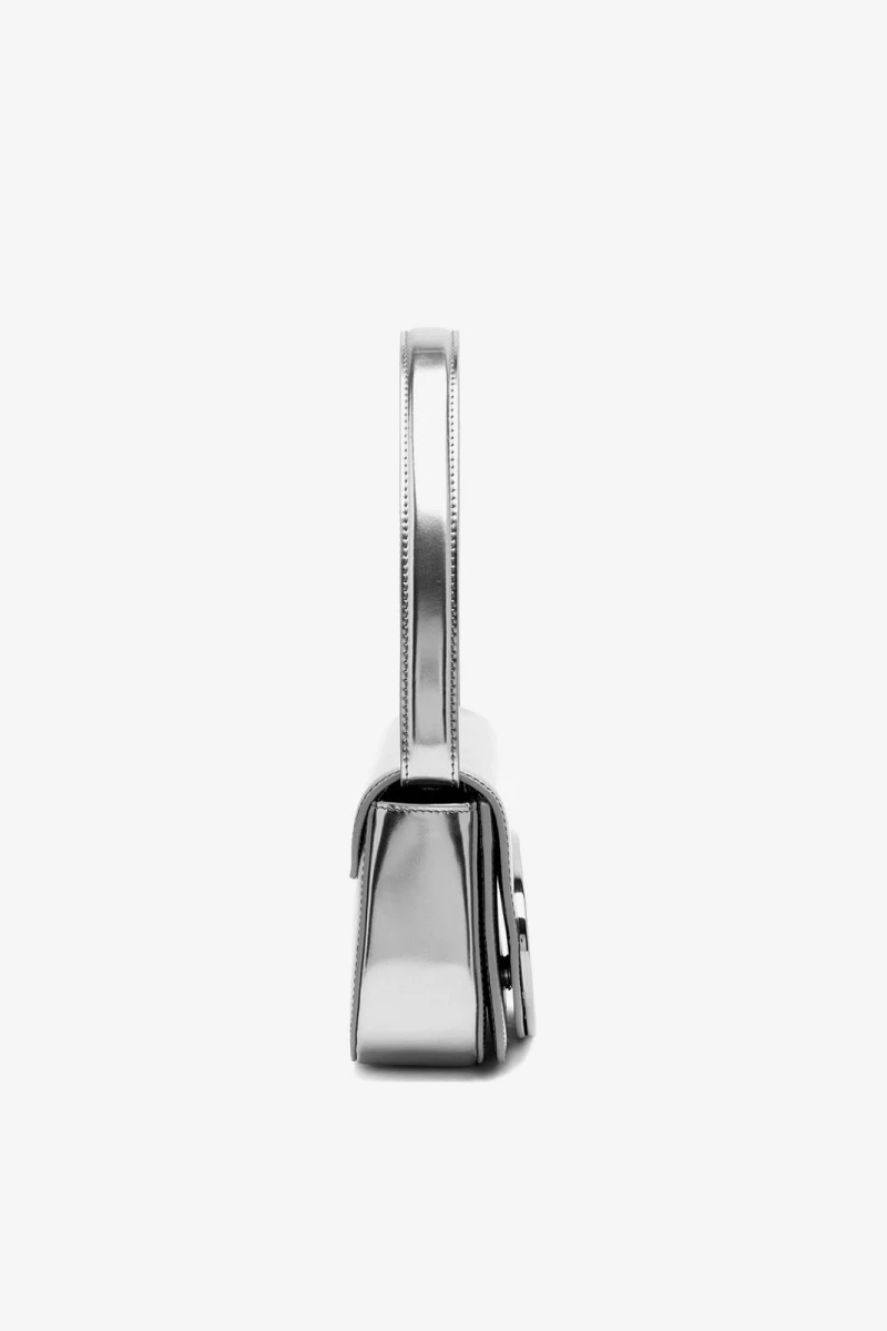 BOLSO 1DR CUERO ESPEJADO Plata