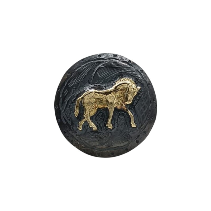 Pasa pañuelo Caballo-Plata 925 rodianda-Sin piedra-PP20001 sinpiedra