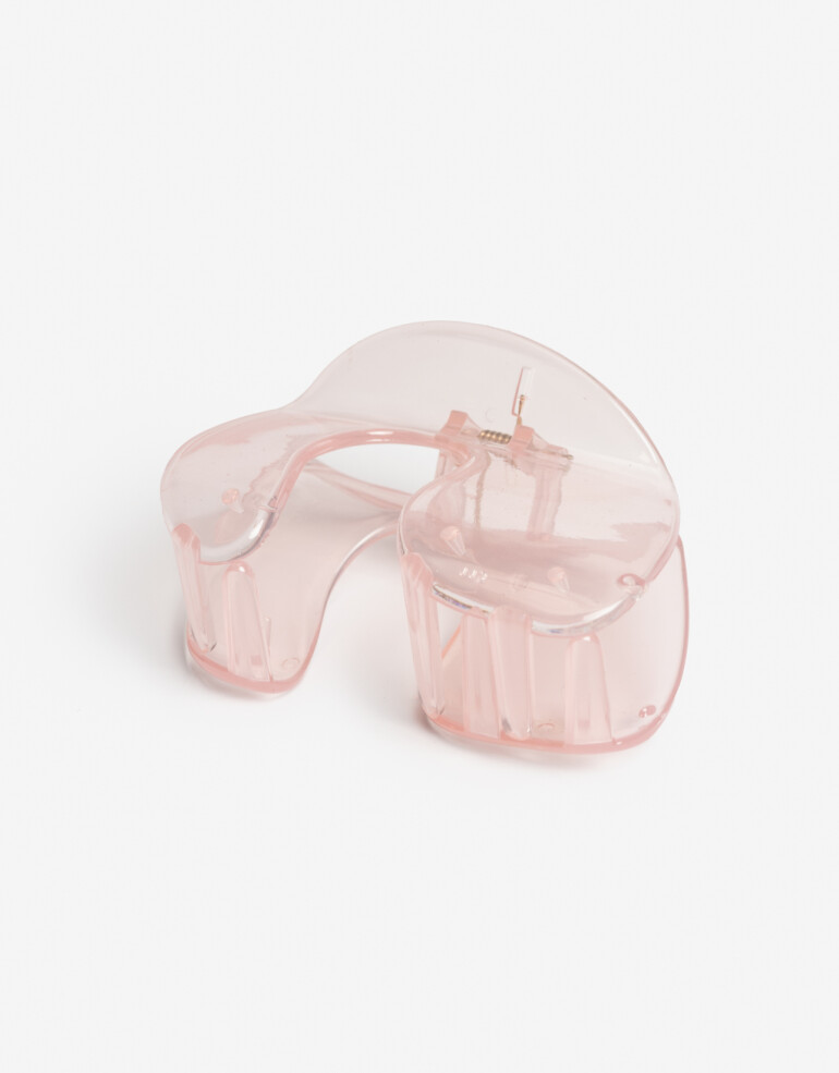 Broche Acrilico Broche Acrílico Curvo - Blanco Nacarado/perlado