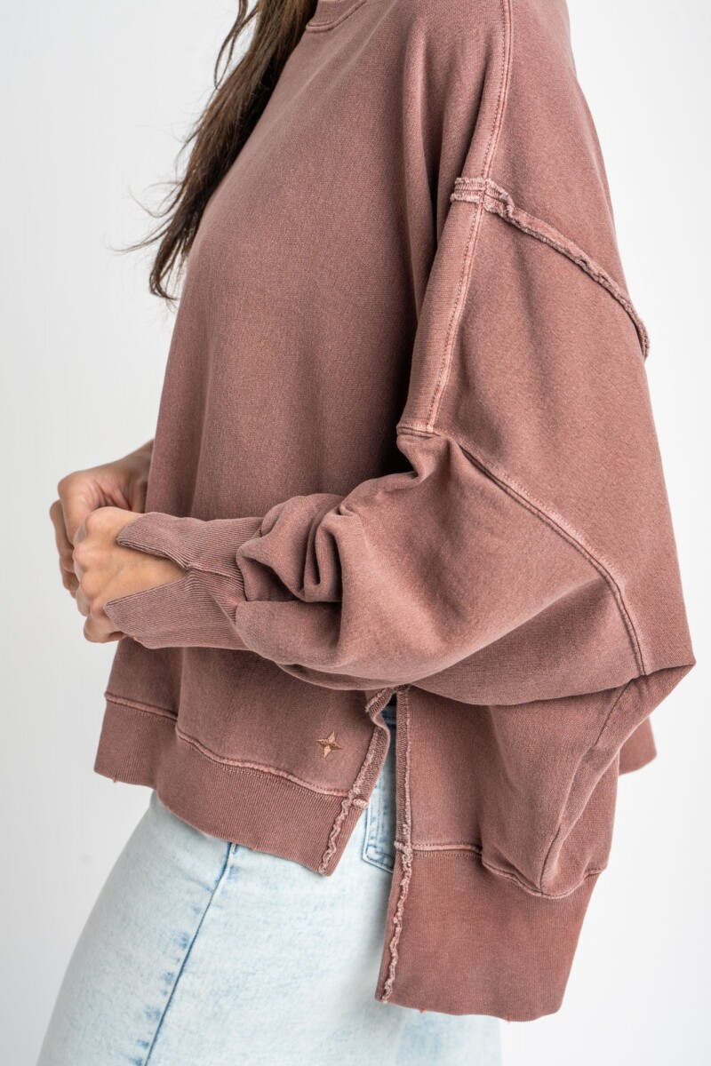 Sweater Lavado Marron