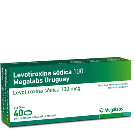 Levotiroxina Megalabs 100mg 40 Comprimidos Levotiroxina Megalabs 100mg 40 Comprimidos