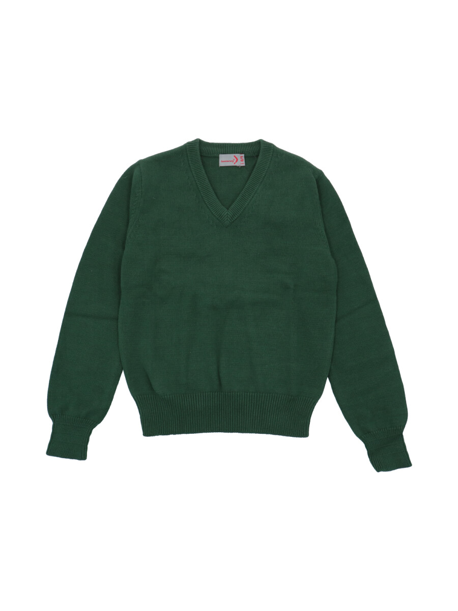 Sweater escote V - Verde 