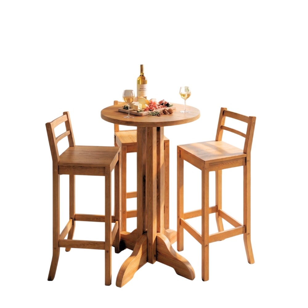 Conjunto Desayunador 3 Banquetas + Mesa - Linea Brescia Conjunto Desayunador 3 Banquetas + Mesa - Linea Brescia