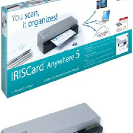 Iris - Iriscard Anywhere 5 - Escáner Portátil de Tarjetas de Visita. 512 Mb. Soporta: Sd, Xd, Ms, Ms 001