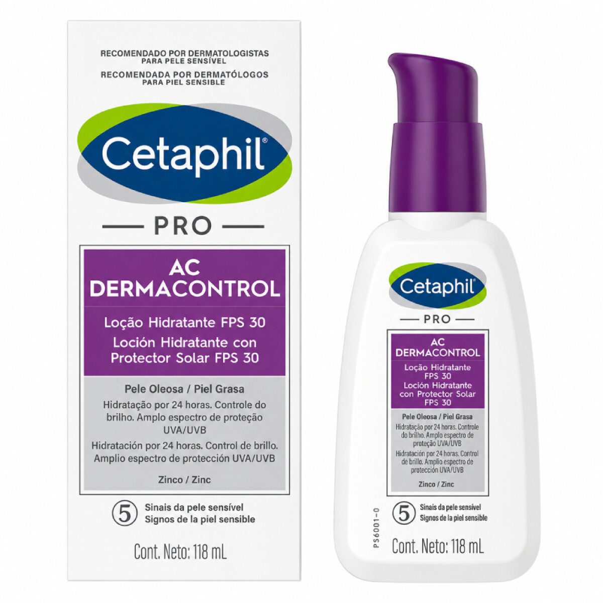 Crema Hidratante Cetaphil Pro AC Dermacontrol FPS30 118ml 