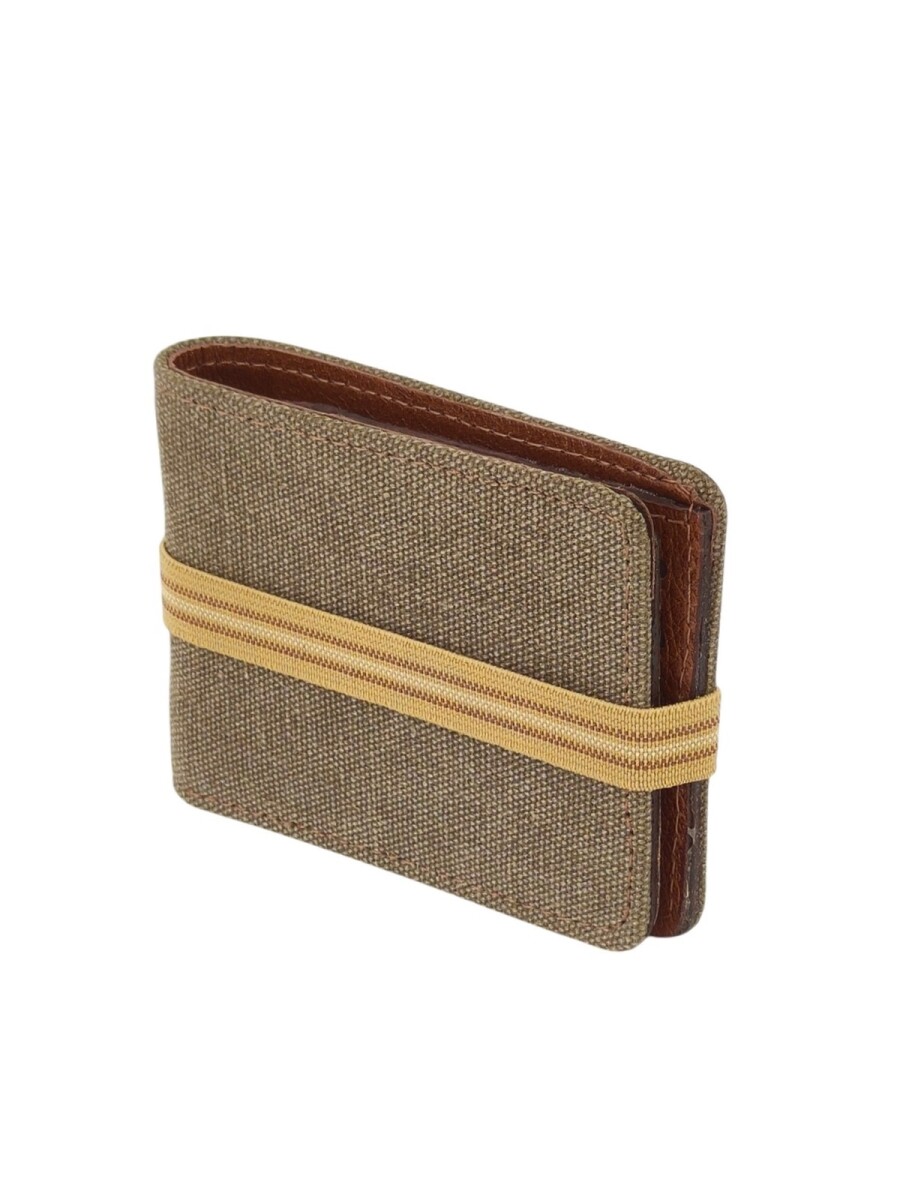 Billetera con elástico - Marrón 