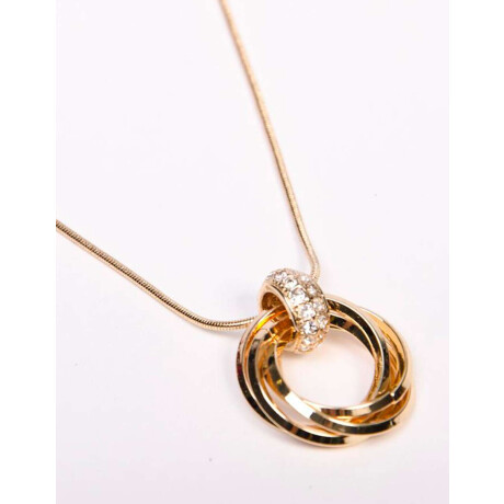 Collar Dije Hoops Dorado