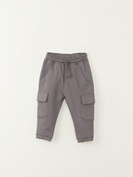 Pantalón deportivo cargo jogger bolsillos Gris Oscuro