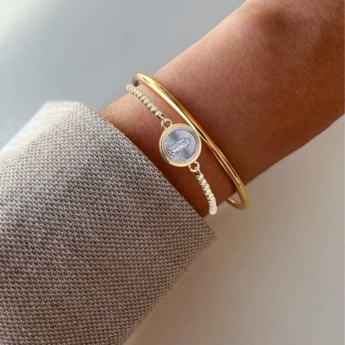 Pulsera Virgen Plata 