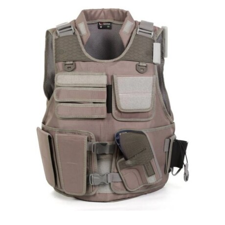 Chaleco TACTICAL S.I porta placas - Cia Militar Gris