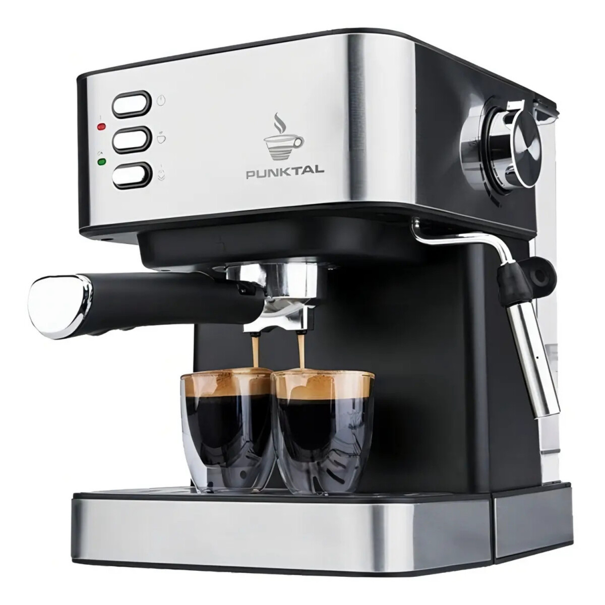 Cafetera Expresso Punktal de 15 bares 850W para 2 tazas 