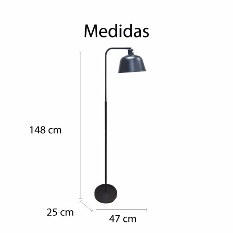 Lámpara De Pie Estilo Industrial Metal Moderna Minimalista Marrón Oscuro
