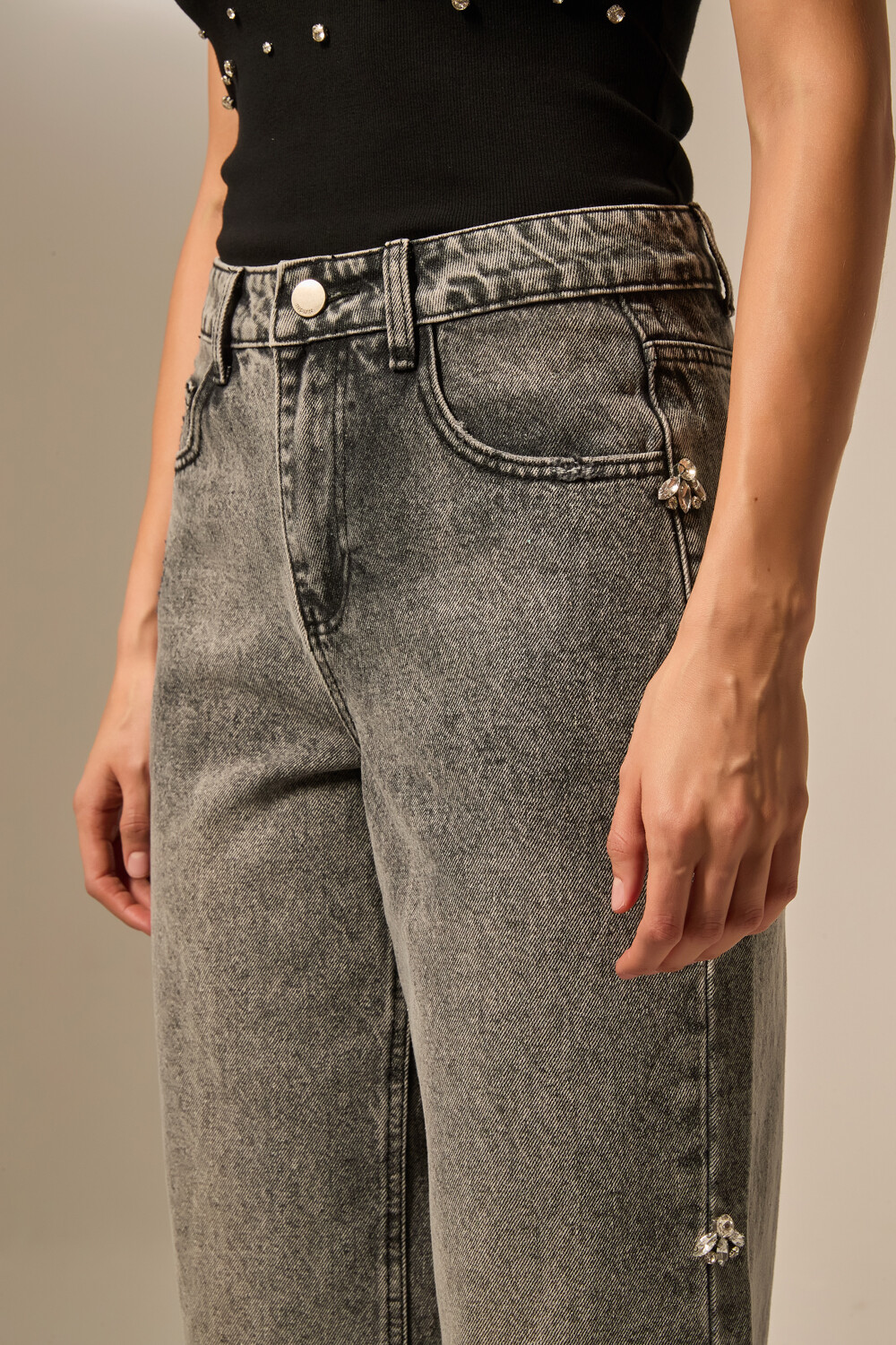 Pantalon Rines Gris Claro