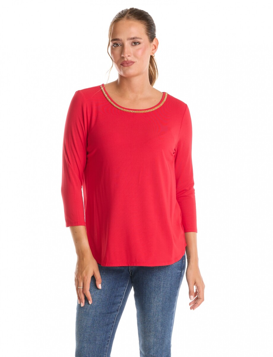 Remera Modal Canutillos - Rojo 