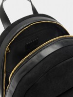 Mochila Básica Efecto Piel negro