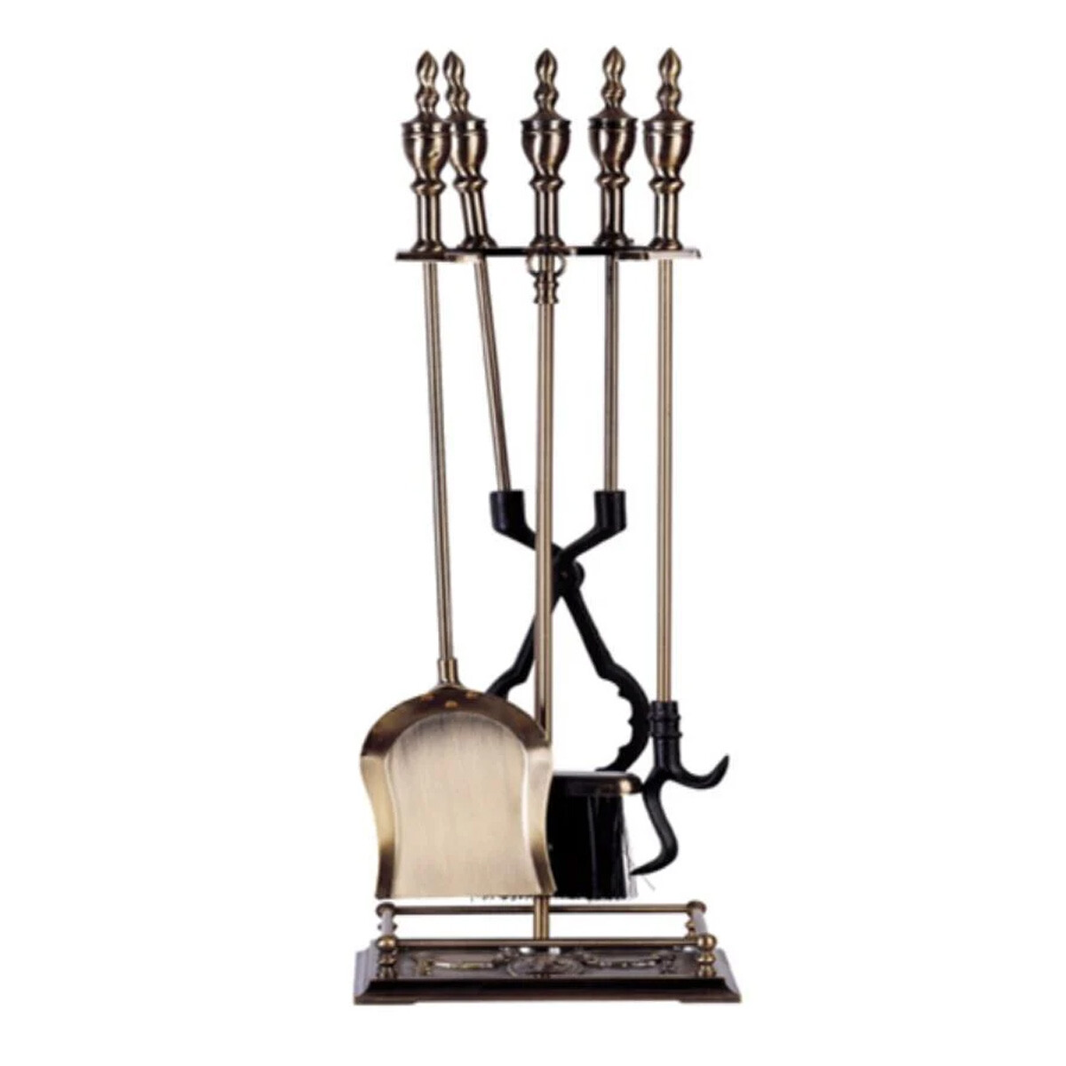 ATIZADOR KASSEL 16A 5 PIEZAS BASE 3 PIES EMPAVONADO ANTIGUO 