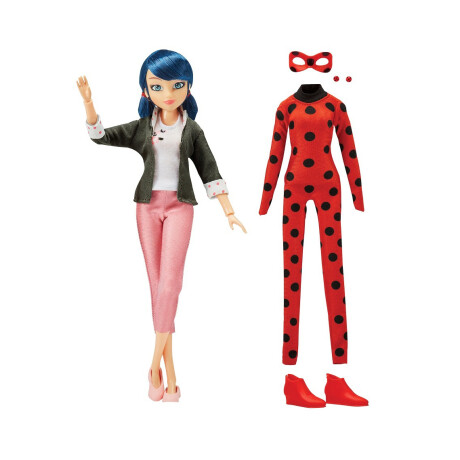 Muñeca Miraculous Cambios De Ropa Marinette - Ladybug