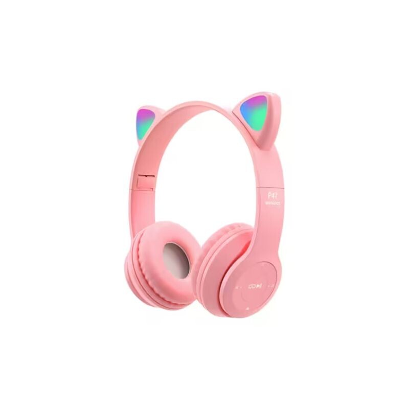 AURICULARES INALÁMBRICOS CUTE CAT EARS Rosa