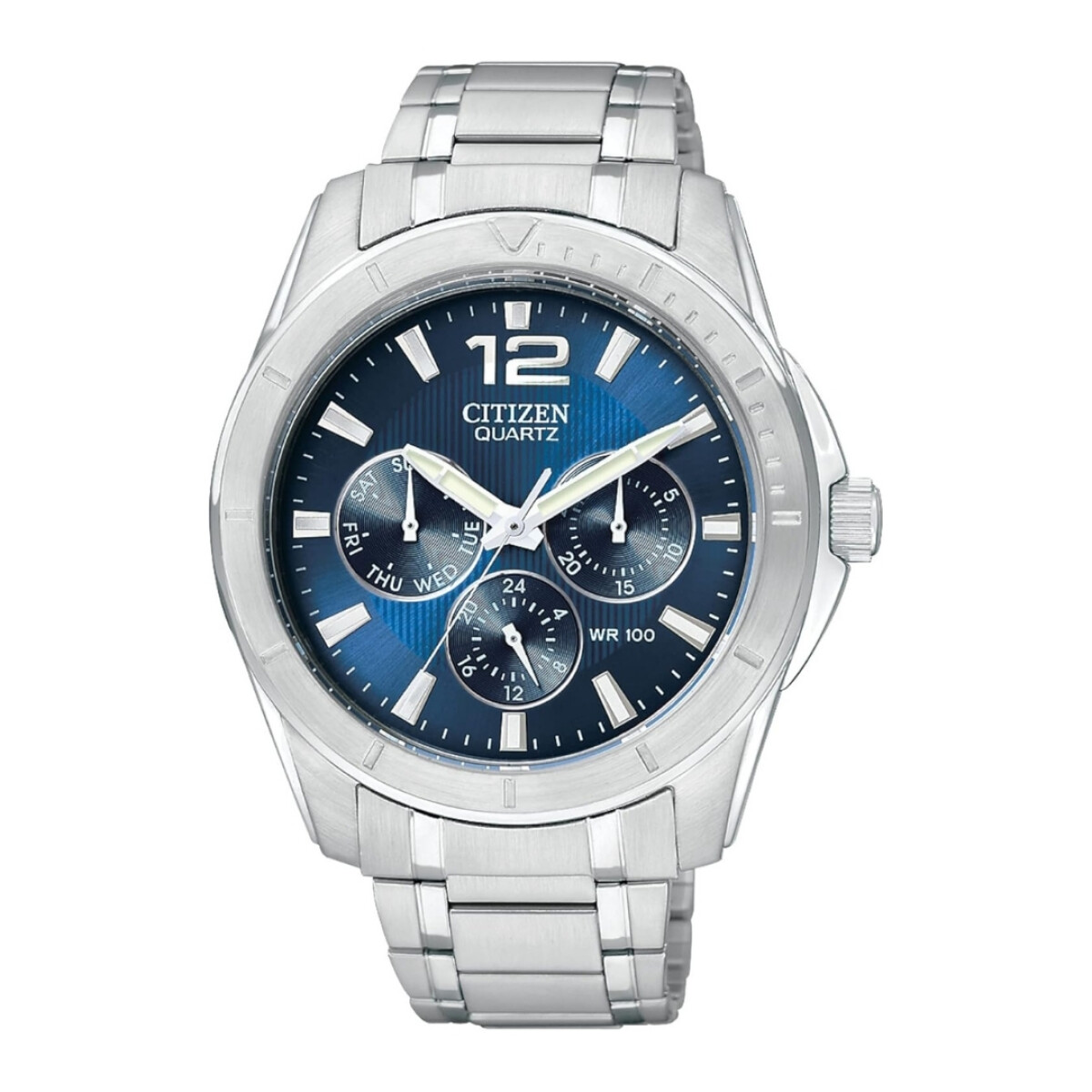 Reloj Citizen AG8300-52L para hombre con correa de acero - Azul 