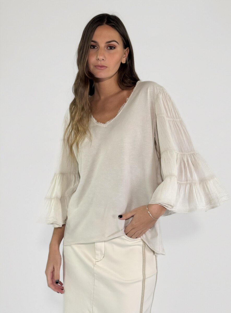 BLUSA CONDOTTI - BEIGE 