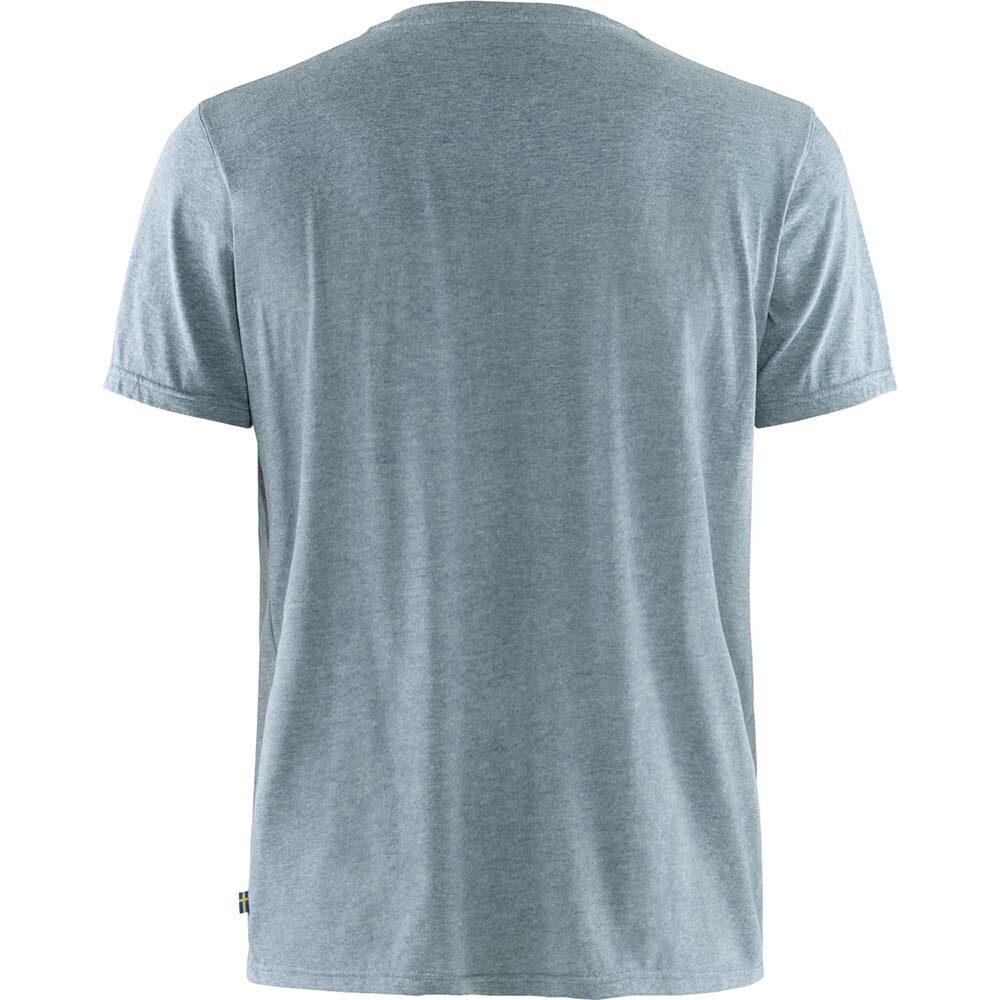 Polo Fjallraven Logo Hombre Uncle Blue-Melange