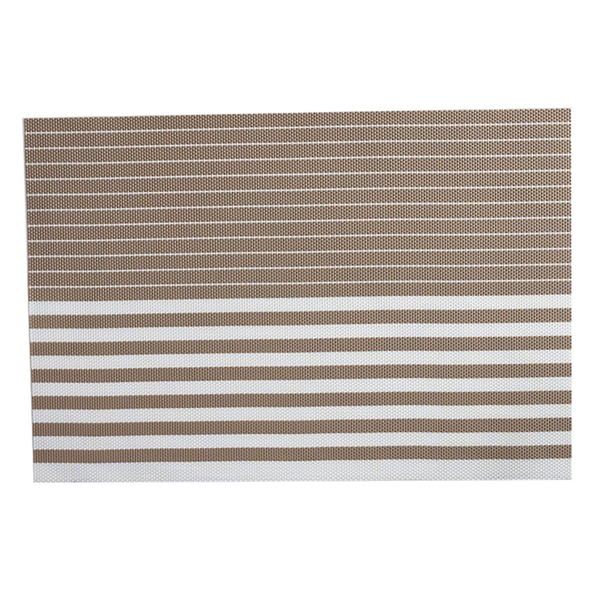 INDIVIDUAL PVC RAYAS 45x30CM BEIGE/BLANCO 