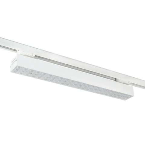 Lum LED lineal riel SEKO bco 46W 3000K doble asim MN1044