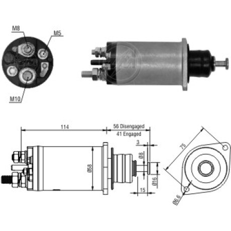 AUTOMATICO DE ARRANQUE - M.BENZ TRUCK-FORD-CASE D.REMY 12V ZM AUTOMATICO DE ARRANQUE - M.BENZ TRUCK-FORD-CASE D.REMY 12V ZM