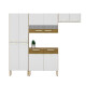 Mueble Cocina Nala 221cm Modular 8 Puertas Freijó Premium Mueble Cocina Nala 221cm Modular 8 Puertas Freijó Premium