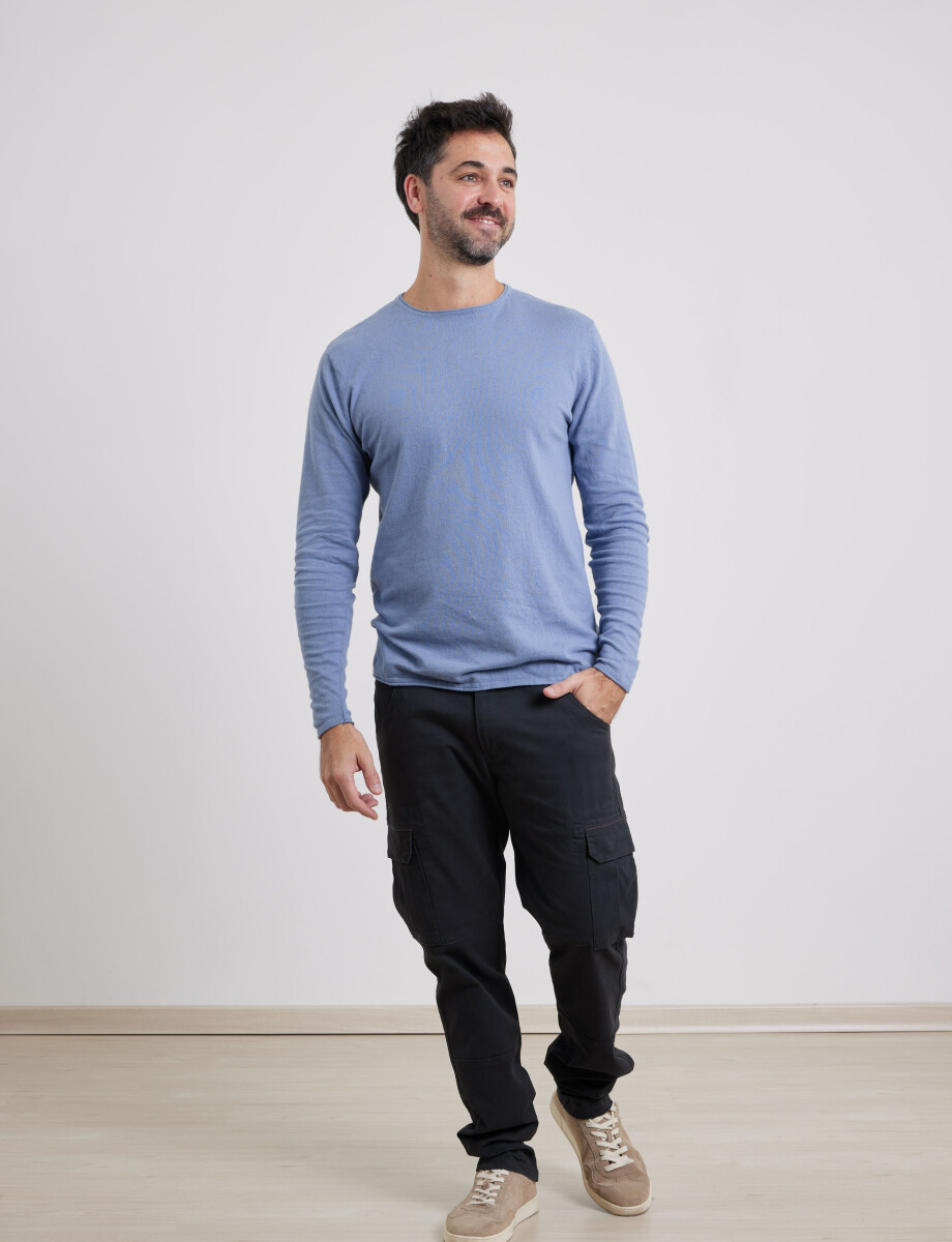 470654 SWEATER Celeste