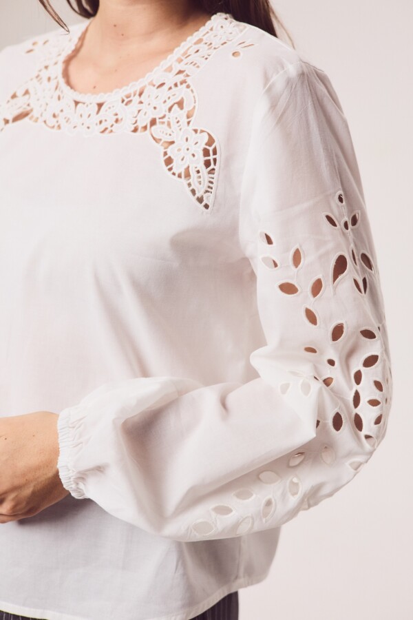Blusa Boho Manga Larga Nacar