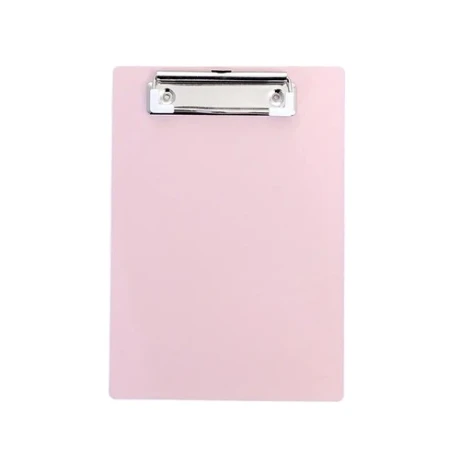 Tabla con broche tamaño A4 Rosado